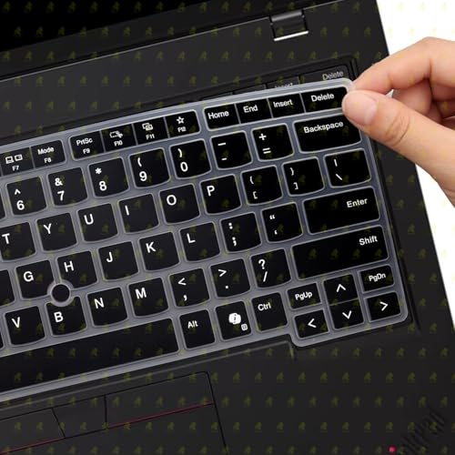 Image of RAYA Silicone Keyboard Cover for Lenovo Thinkpad E14 (Gen7) Thinkpad L14 (Gen6) Thinkpad T14 (Gen5 /Gen6) Thinkpad P14s (Gen5 /Gen6) Laptops [Will NOT FIT for Other Gen Model of Thinkpad] (Black)