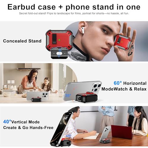 Image of RFUNGUANGO for AirPods Pro 2 Case, Red