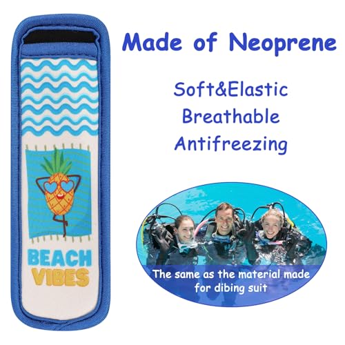 Image of Ice Pop Sleeves, 6 Packs Anti-freezing Popsicle Holders Bag for Kids, Freeze Pops Ice Sleeves Holder, Reusable Washable Ice Pop Neoprene Insulator Sleeves for Boys Girls. (Multicolor-6)
