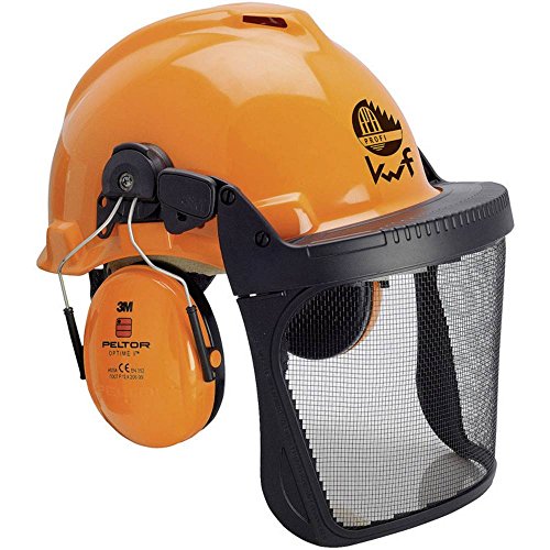Preisvergleich Produktbild 3M Forstschutzhelm mit integriertem Visier Orange Forest XA007707335