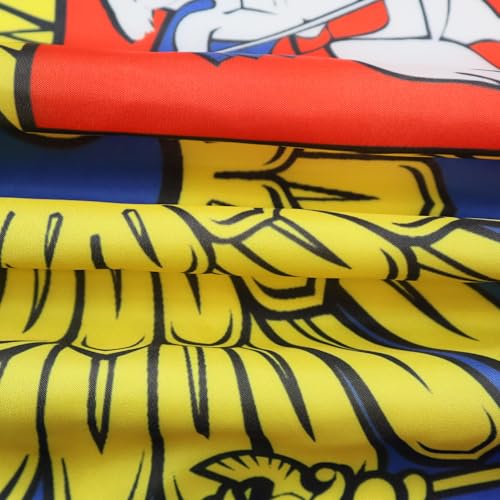 Image of AZ FLAG - Russia With Eagle Flag - 3x5 Ft - Light Polyester Russian Coat Of Arms Banner with Two Brass Eyelets - Fade Resistant - Vivid Colors - 3' x 5' Feet - 150x90 Cm