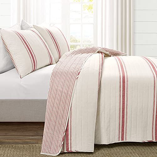 Parure de lit rayures de ferme pour grand lit solution de décoration colorée - 3