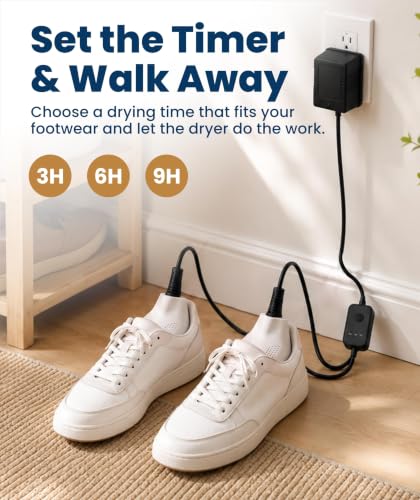 Portable Boot Dryer for Work Boots - Fast Drying Shoe Dryer (White, 2 Pack) - image 4
