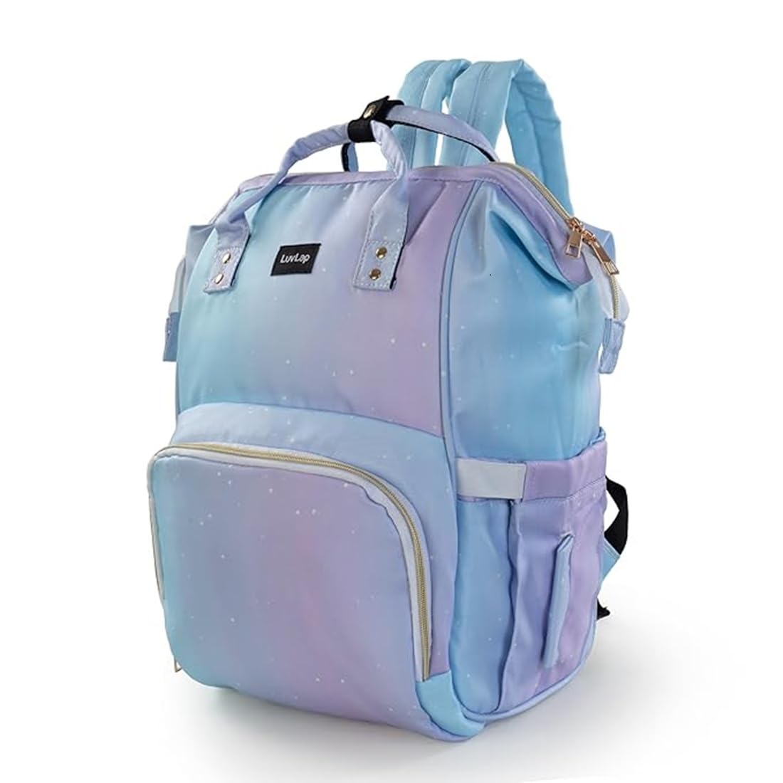 LuvLap Multifunctional Waterproof Diaper Bag for Mothers for Travel, Mother Travel Bag, Premium Oxford Waterproof Material, Large storage capacity with 15 pockets, Stars (all over print)-picture-11