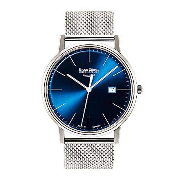 Bruno solglasögon herr analog kvartsur med rostfritt stål armband 17-13175-340