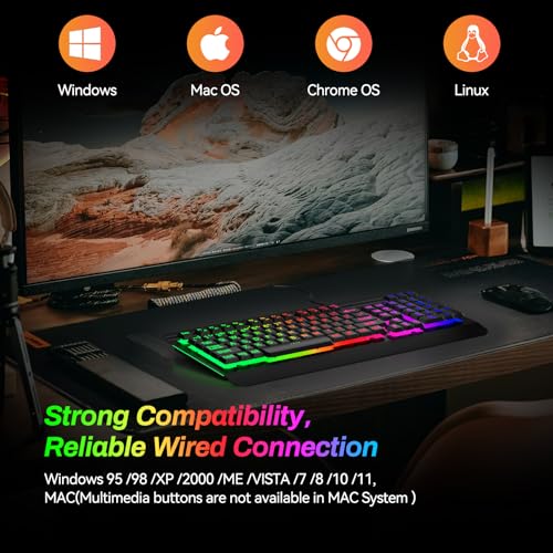 Acebaff Gaming Keyboard With Large Print Keys thumb #8
