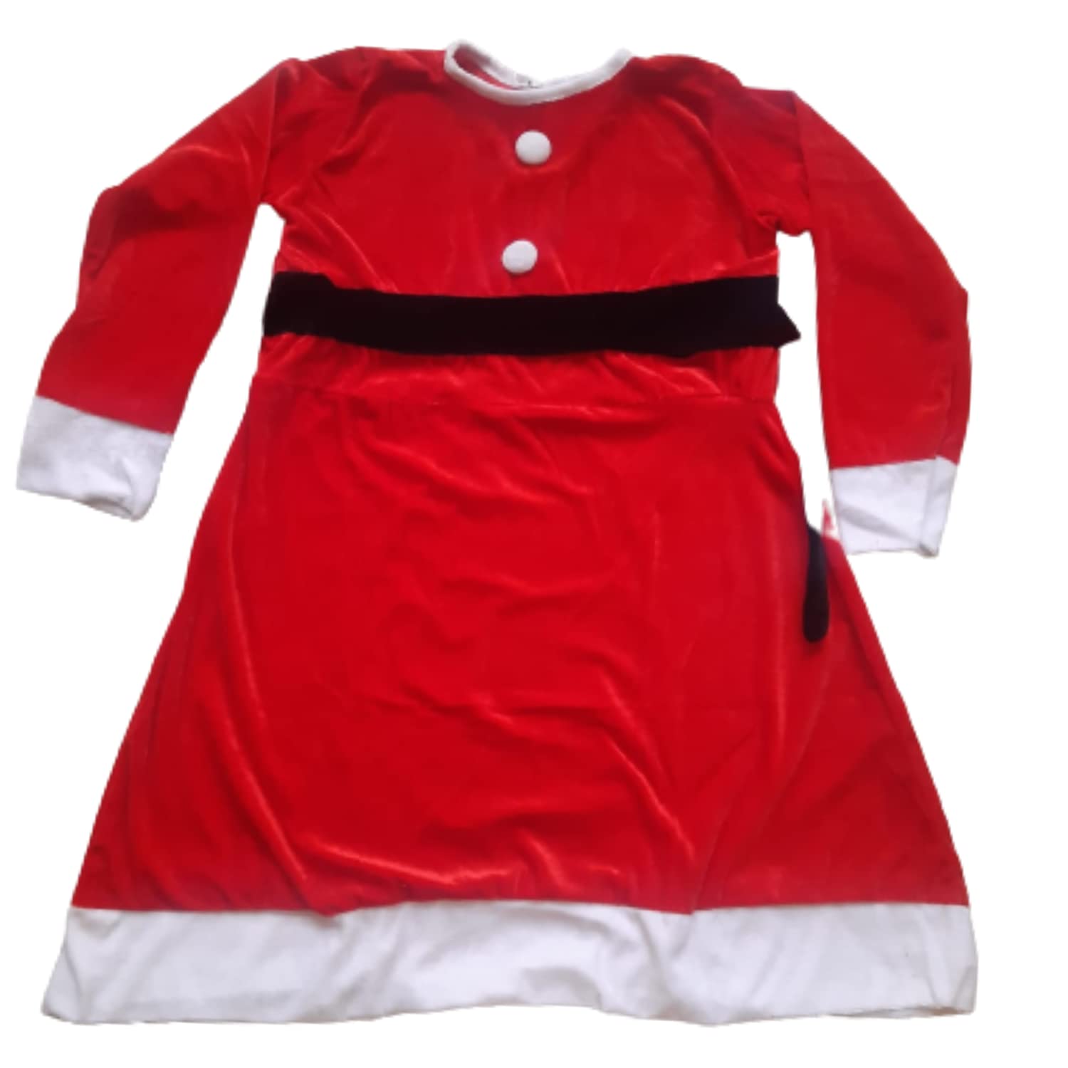 SSN SHOPEE Santa Claus Costume for Girl Kids/Christmas Miss Santa Costume (8-10Yrs) Red 1
