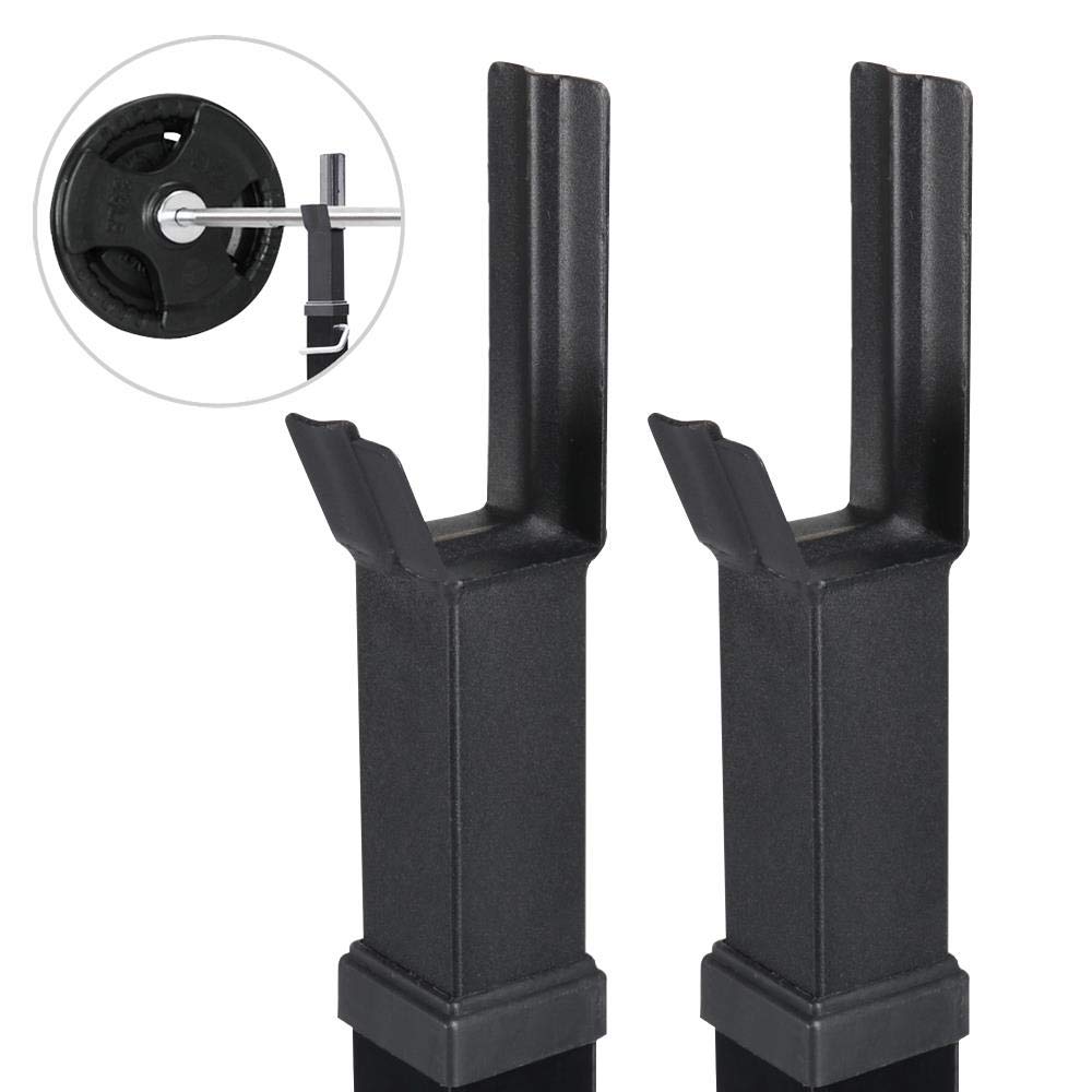 Yaheetech Coppia Rastrelliere Porta Bilancieri Supporti per Bilanciere Max 250 kg Squat in Acciaio Altezza Regolabile 2 Pezzi