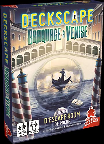 Leha Deckscape - Braquage à Venise - Jeu d'enquête - Super Meeple