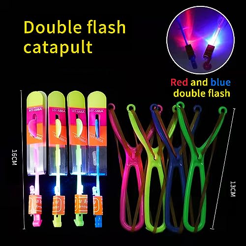 ZIYOUA Fliegendes Spielzeug Party Set, 12 PCS LED Licht Erstaunliches Hubschrauber- Schleuder Spielzeug, Kindergeburtstag Partygeschenke, Partyzubehör und Goodie Bag Stuffers