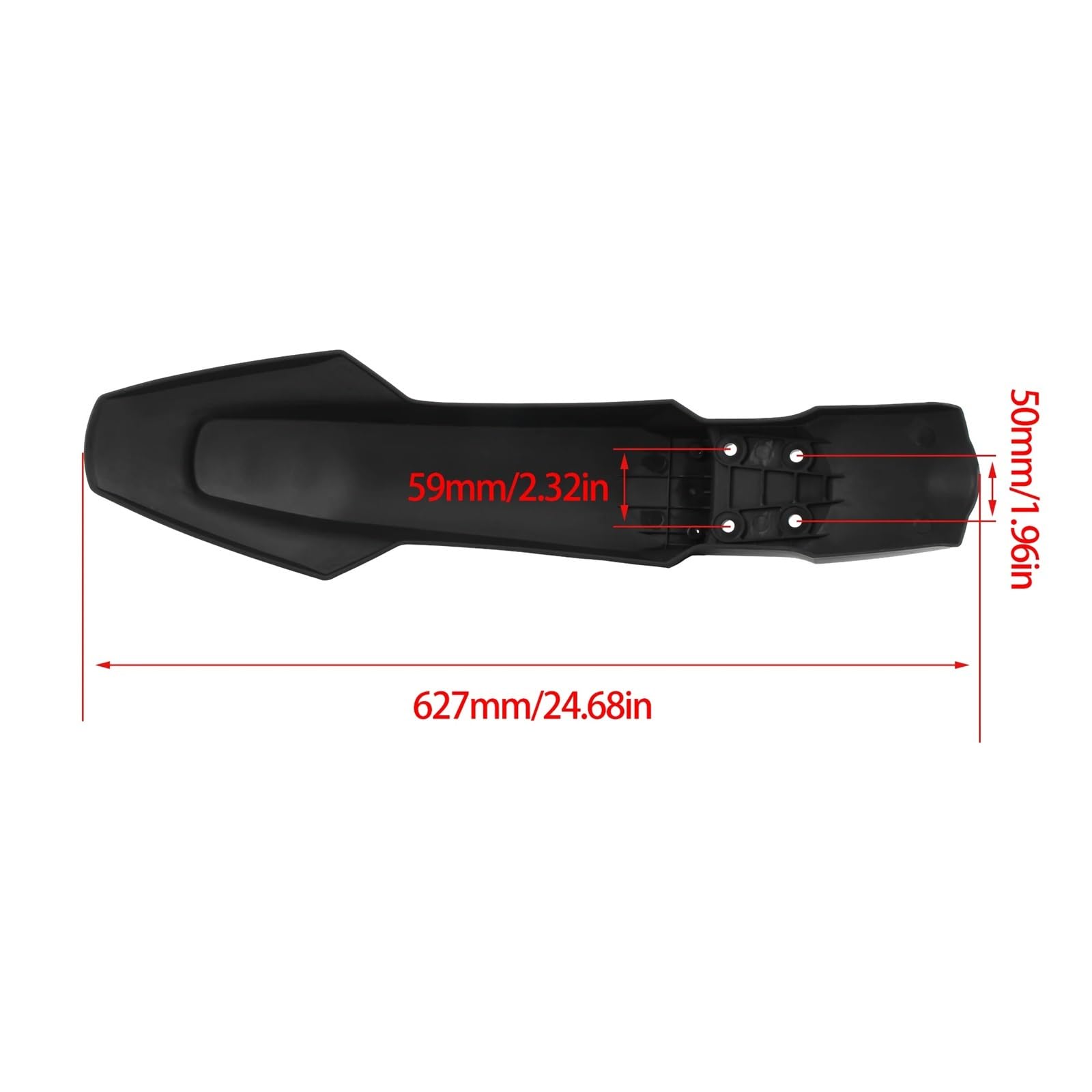 Carcasa de Horquilla Moto Guardabarros Delantero para Motocicleta Husq&Varna FC FE 250 350 450, Piezas de carenado para Guardabarros Motocross(White)
