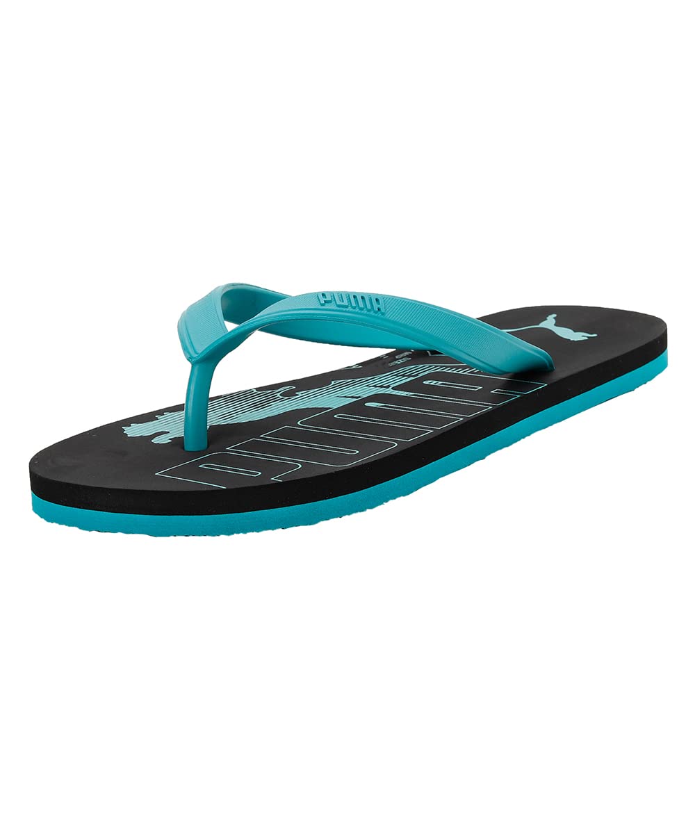 Puma Mens Leon V2 Black-DEEP Aqua Flip-Flops - 8 UK (38804203) (B0BG821TPR) Amazon Price History, Amazon Price Tracker
