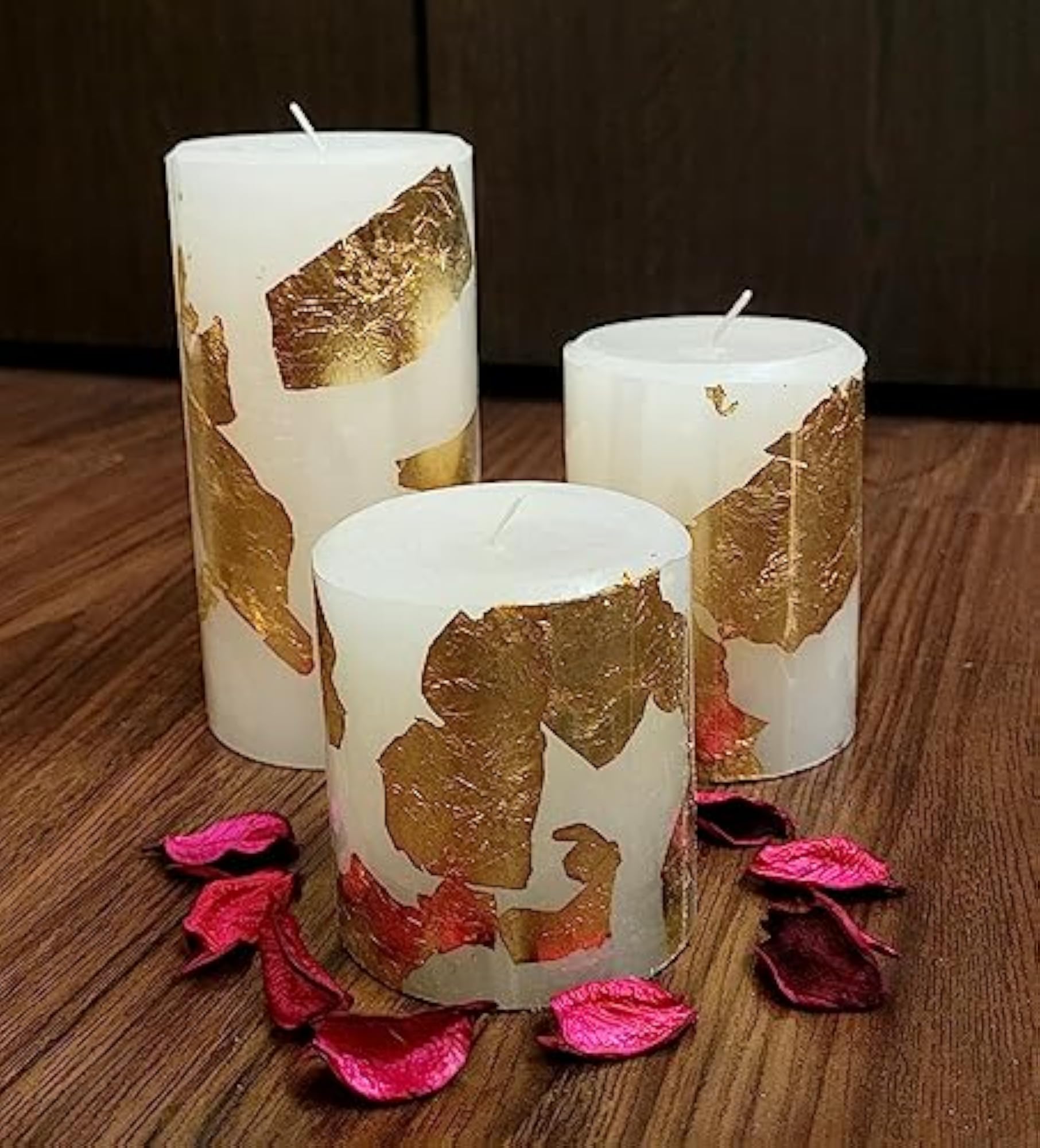 Pillar Candle Set of 3, Long Burning