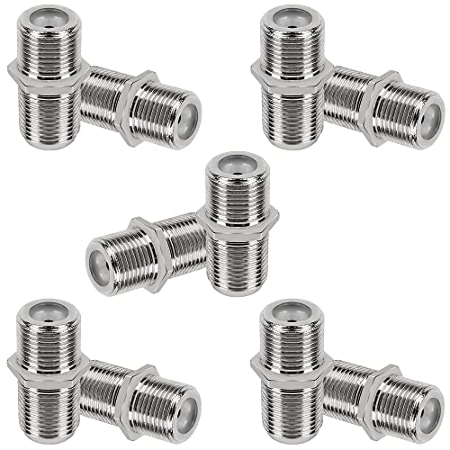 Togconn Coaxial Cable Connector 10 Pack，Rg6 Female To Female Coax Cable Extender F-Type Adapter For Tv Cables #TOP6