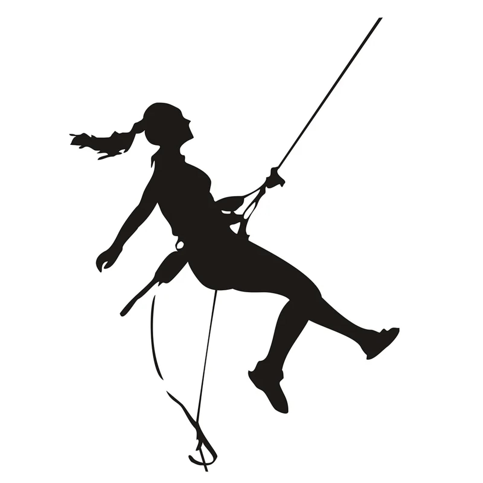 WEIMEIJIE Rock Climber Silhouette wall Stickers, Extreme Sports Vinyl Art Decals for Teenagers and Children.