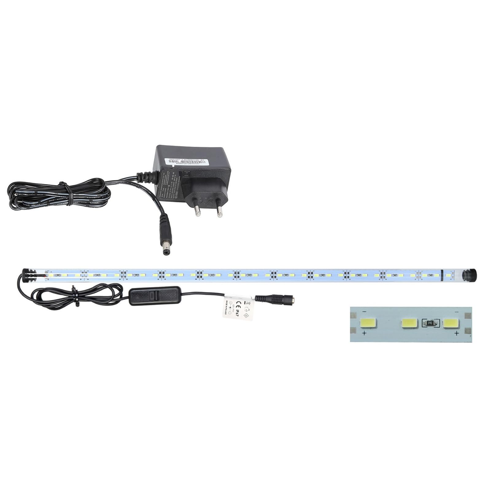 ZooPaul LED Tube Leuchten 60-100cm Aquarium Terrarium Beleuchtung (Weiß Einzeln, 100cm für 120er Abdeckung)