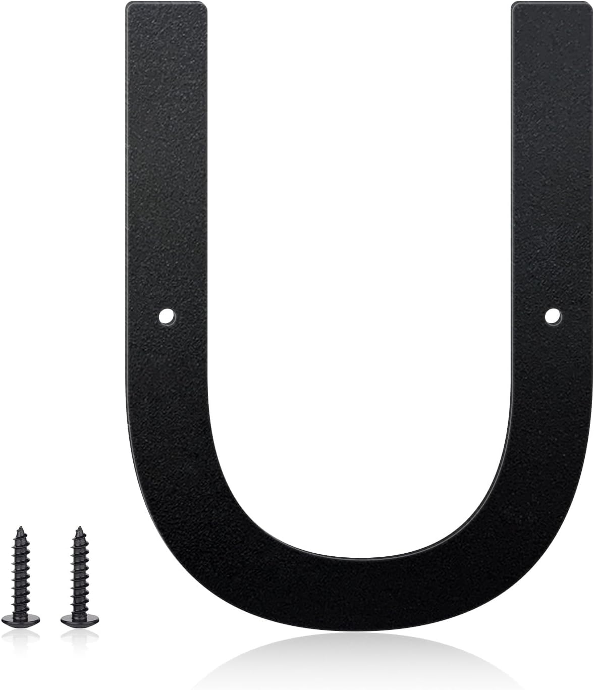 Metal House Letters for Outdoor | Professional Signs | Reception Area | WareHouse | Letters | for Outside | Finishes Pure Black Powder Coated | Address Letters and for Door | Mailbox | Garden | Weather Resistance | Perfect for Home Or Office | Address Letters For Doors (Letter U, 3 Inch)