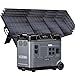 OUKITEL P5000 Pro 4000W Tragbare Powerstation mit 4x200W Solarpanel, 5120Wh Solar Generator, LiFePO4 Batterie, 1,2 Std Vollladung, 15 Ausgang, APP für Camping, Reisen, Wohnung