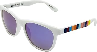 Gafas de Sol para Hombre y Mujer - Colección Sport - Modelo Creta - Color Blanco - Lentes de Policarbonato de Categoría 3 Europea - 145x50 mm