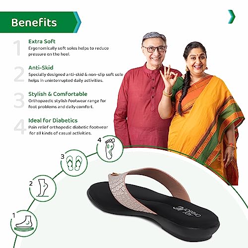 Image of ORTHO JOY Fancy doctor Sandals|| Stylish Comfortable Casual slippers for women