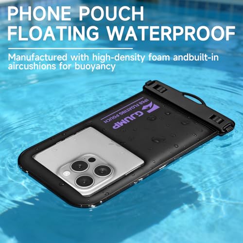 GJUMP Waterproof Phone Pouch Floating 2 Pack, IP68 Dry Bag Compatible with iPhone 17 16 15 - image 2
