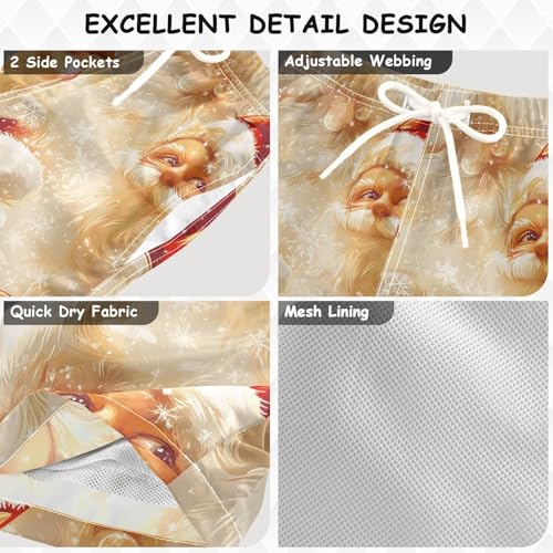 senya Santa Claus Hatstars Boys Swim Trunks Toddler Shorts Swimwear Boardshorts3