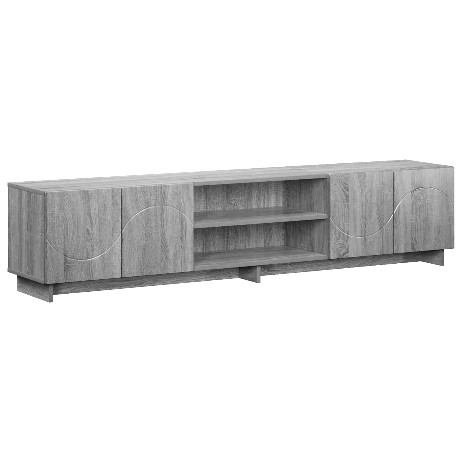 vidaXL Supporto TV 179.5 x 34.5 x 40 cm Sonoma grigio