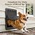 URSPET Large Dog Door for Wall, 3-Flap Insulated, Steel Frame, Black