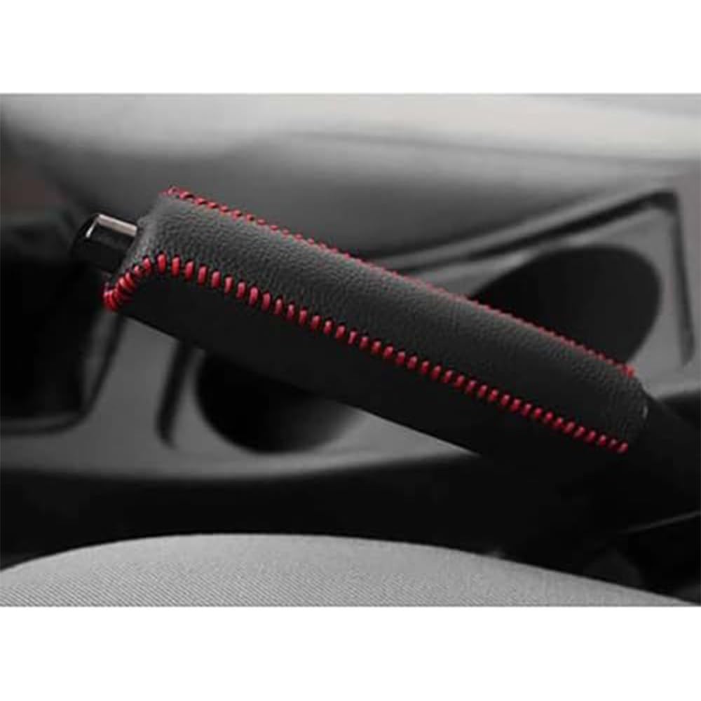 HHDGJKKK Car Handbrake Handle Cover, for VW Caddy Mk3 Golf Mk5 Car Handbrake Grips Anti-Slip Wear-Resistant Car Hand Brake Cover,C
