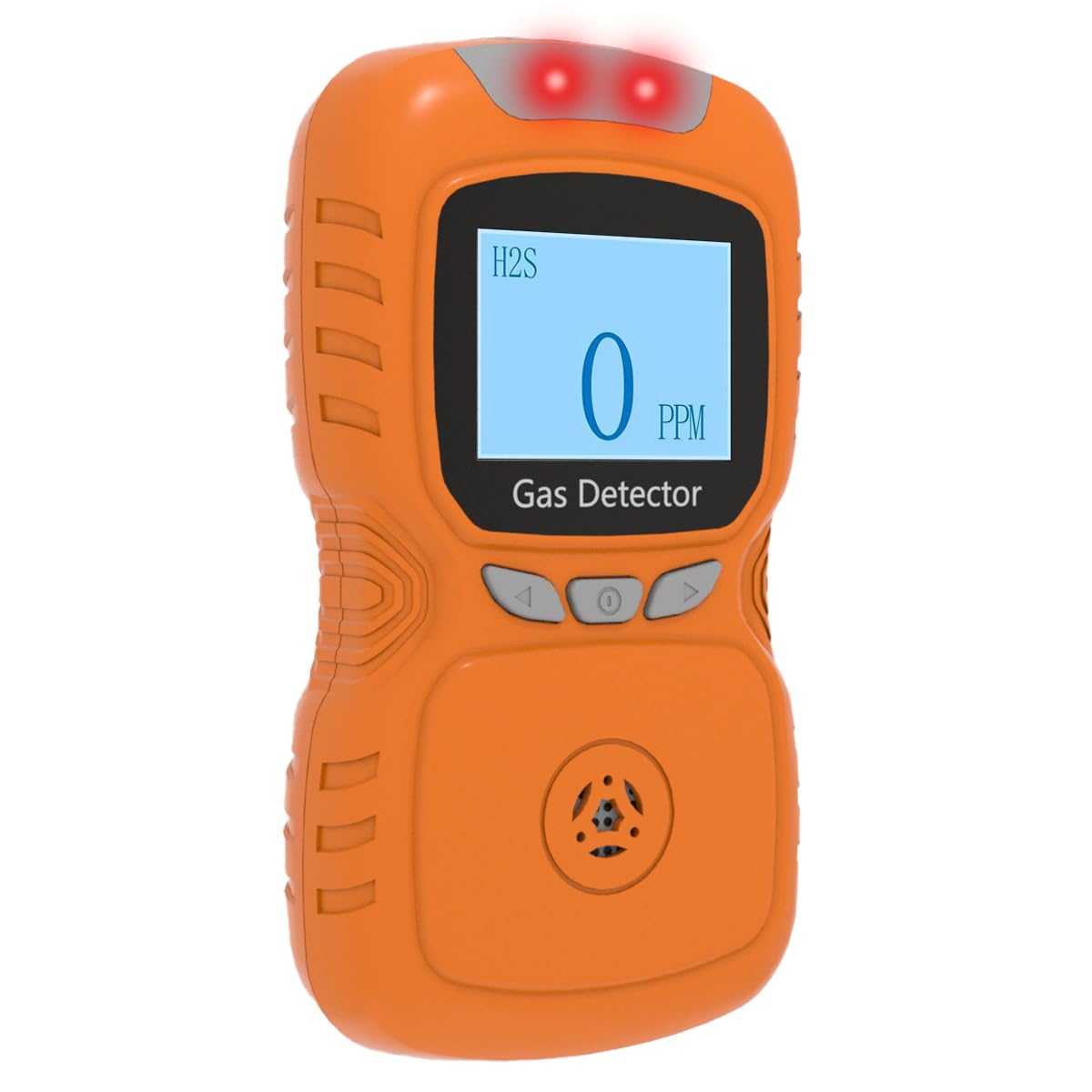 H2S Monitor, Clip Single Gas H2S Monitor, 0~100ppm High-PrecisionH2S Gas Detector, Adjustable Alarm Range, 3 Alarm Modes, Explosion-Proof Safety, for Various Working environments (Orange)-picture-20