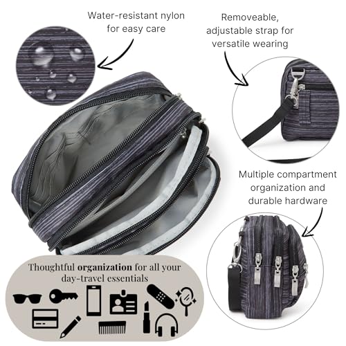 Image of Baggallini Triple Zip Bagg JAV Cross Body