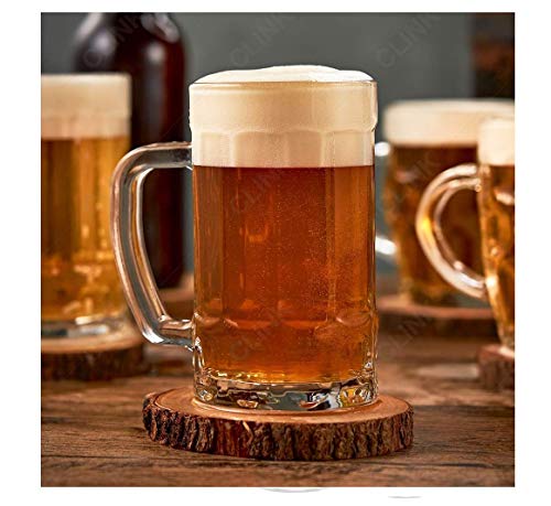 Caneca Chopp 400ml (2 Pcs) Vidro Gelado Cerveja Amigos Festas