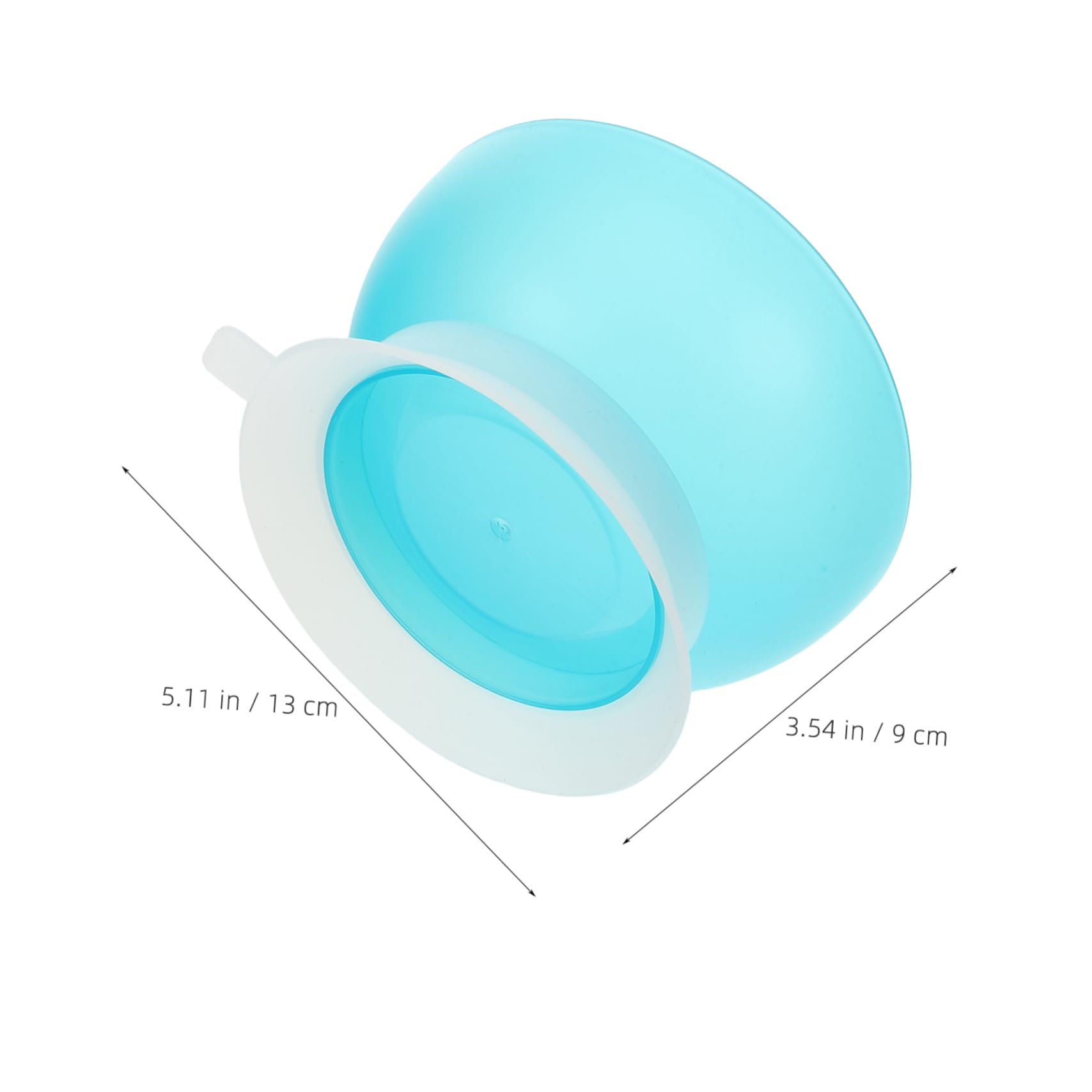 KOMBIUDA Adaptive Suction Cup Bowl Non-Skid Suction Base for Elderly Spill Proof Scoop Dish