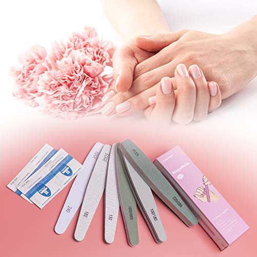 Nagelfeile, 6 Stück Professionelle Nagelfeilen Set für natürliche Nägel und Gelnägel, Doppelseitige Nagelfeilen Buffer… – Bild 6