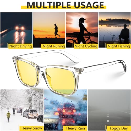 VISOONE Blue Light Blocking Glasses Square with Anti Computer Glare for Gaming Women and Men MONTANA4