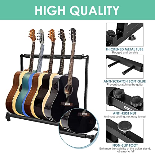 Ecoodisk Stand de Guitare Multiple Guitar Rack Holder Stand Electric Acoustic Bass Bass Rack Rackable Universal Fits… - Les Beatles, Paul McCartney, John Lennon, RIngo Starr, George Harrison Ecoodisk Stand de Guitare Multiple Guitar Rack Holder Stand Electric Acoustic Bass Bass Rack Rackable Universal Fits… – Image 5