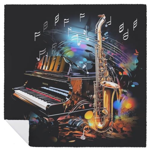 Servilletas de Tela Saxophone and Piano 6 unidades miniatura 6