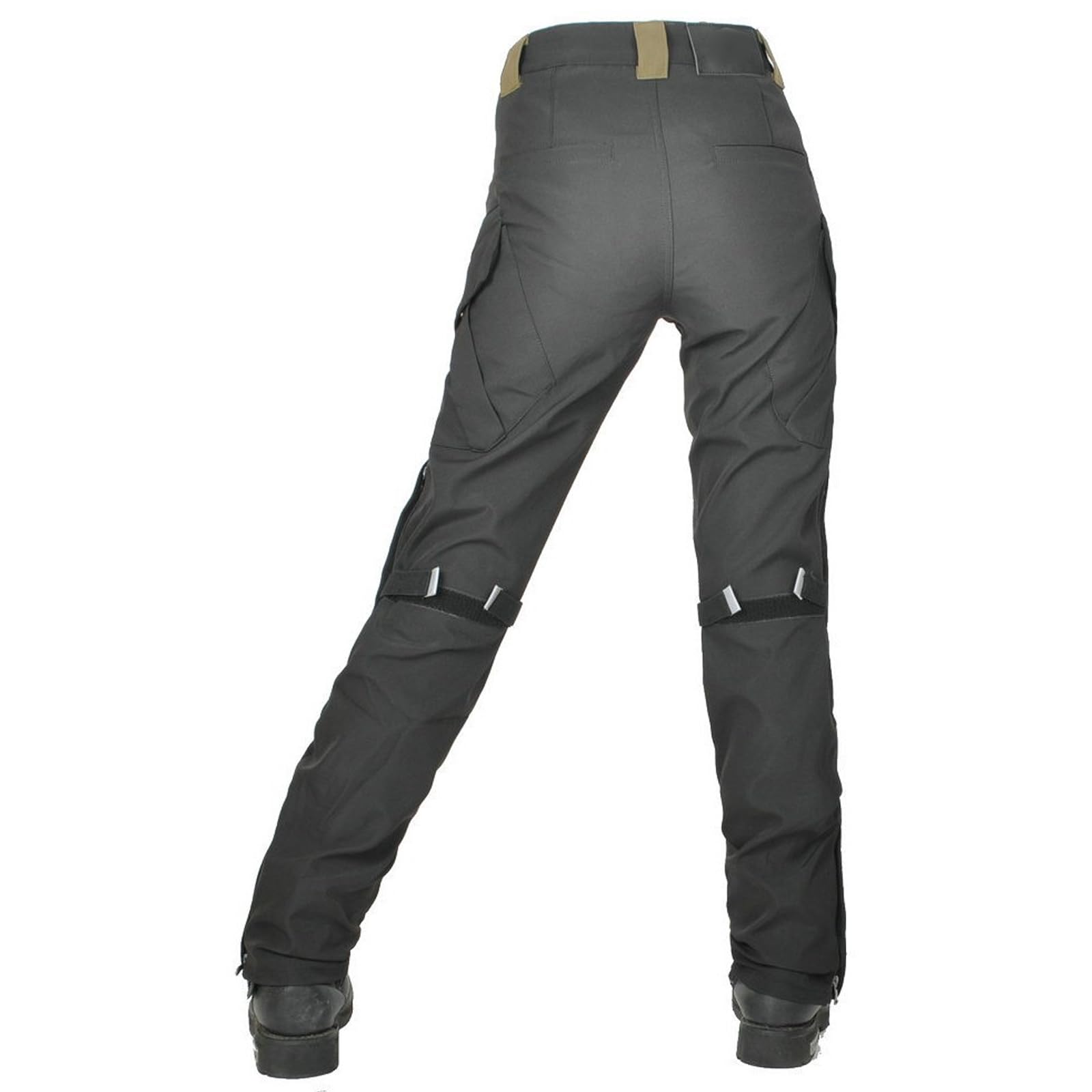 Pantalon Cargo de Moto Femme avec Ceinture Casual Vintage Racing Vélo Coupe-Vent Résistance à l'eau Homme Pantalon de Protection Vêtements de Sécurité avec Amovible Silice Protéger Pads