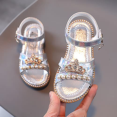 Girls Sandals Flat Pearl Children Shoes Big Kids Beach Shoes Girls Princess Shoes Toddler Girl Wedding Sandals2