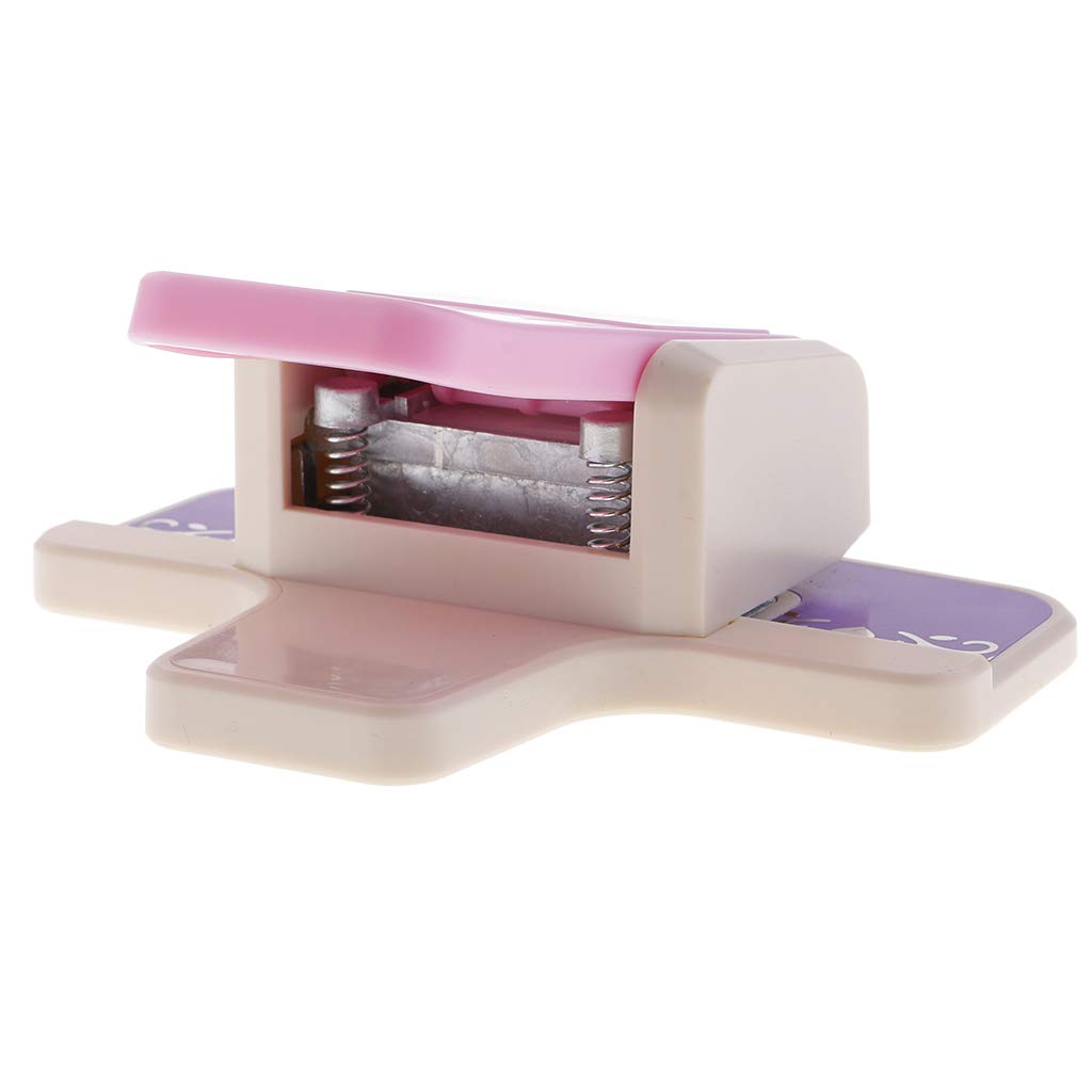 Freneci Border Punch Paper Embosser - Scrapbooking Edge Tool For Cards, DIY Crafts (Pink)