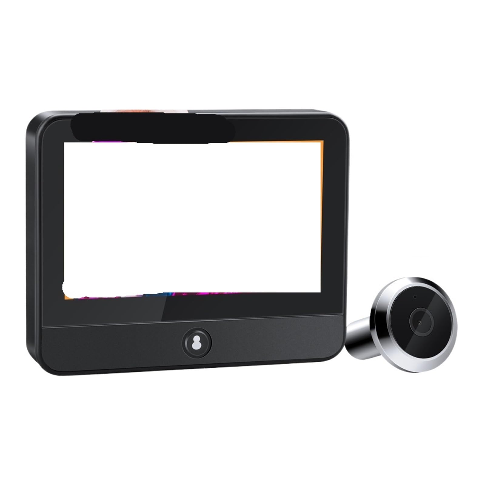 Sonnette vidéo 1080p avec écran 4,3 pouces et carte TF 32Go pour le divertissement à domicile