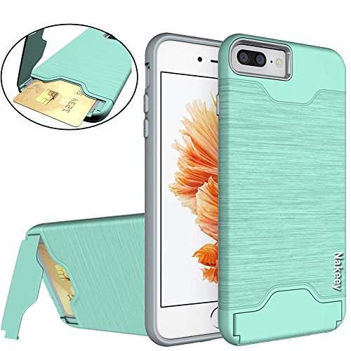iPhone 7 Plus Case,Nakeey iPhone 7 Plus Stylish Hard Protective Case,Shockproof Full-Body Hard Back Protection Cover with Hybrid Bumper Stand Case for iPhone 7 Plus 5.5
