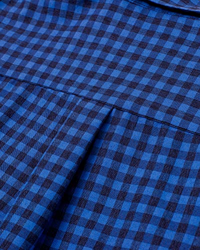 Image of Alimens & Gentle Mens Solid Oxford Shirt Long Sleeve Dress Shirt Work Casual Button Down Shirts with Pocket