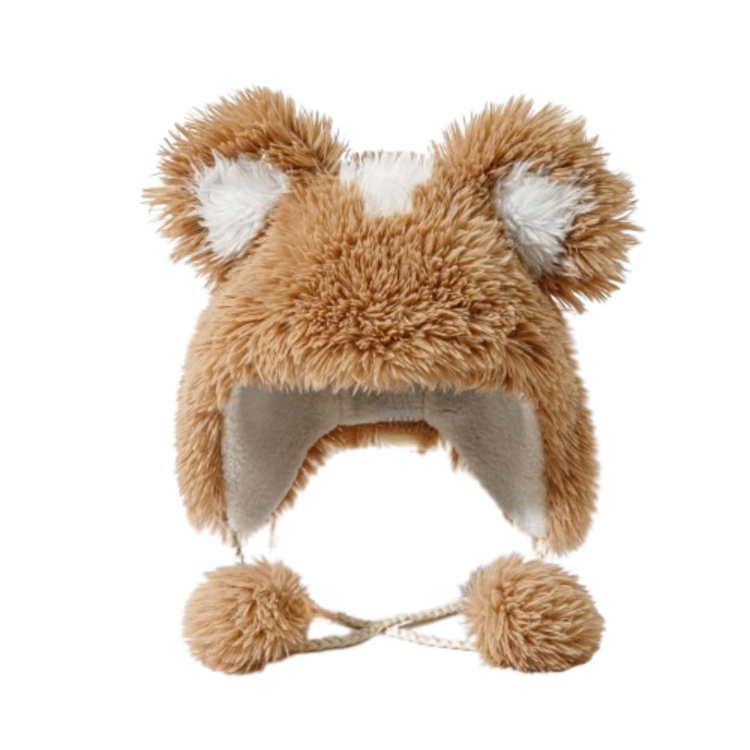 ROCKFOX Cat Hat Cat Beanie Fluffy Hats Y2k Acccessories Fluffy Beanie Y2k Aesthetic Beanie Cat Ears Beanie