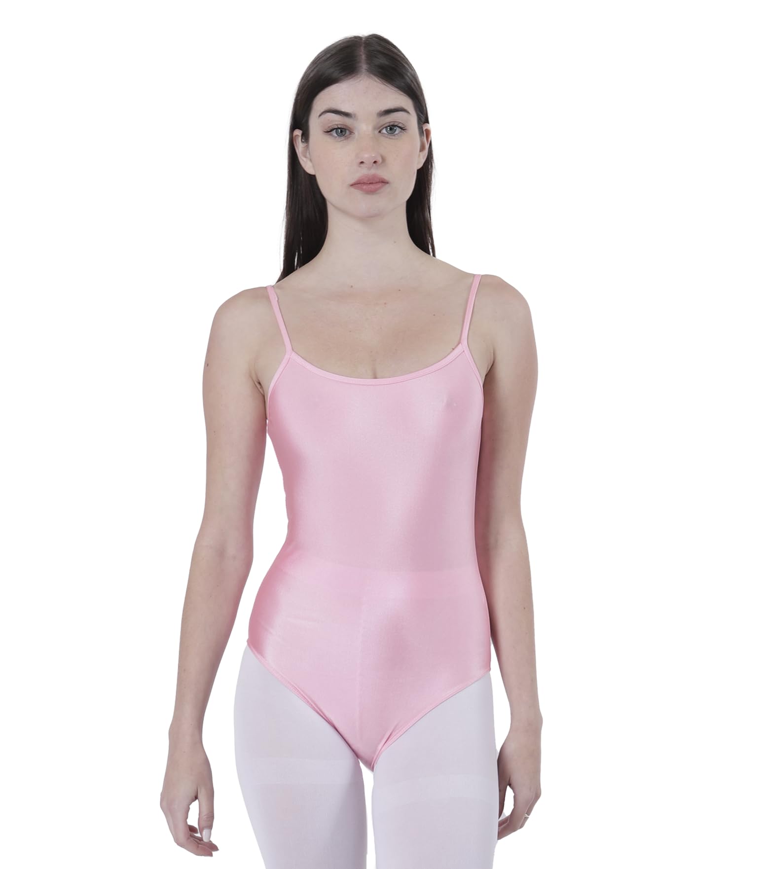 Body De Danse Femme Sans Manches Col Rond - Maillot Gymnastique Ajusté Non Transparent