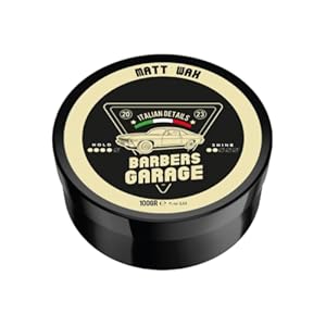 Barbers Garage matte haarwax (100 g), Italiaanse details, bestseller met natuurlijke matte afwerking