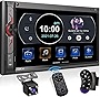 Double Din Car Multimedia System: 7 Inch HD Touchscreen Car Stereo Receiver – Bluetooth Car Radio MP5 Player with Mirror Link | Rear View Camera | MP3 | AM/FM | USB/SD/AUX | Steering Wheel Control