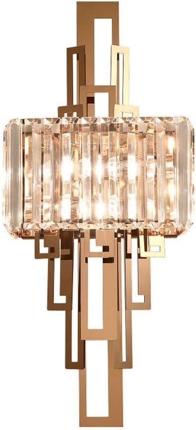 Applique murale cristal rose gold luminaire suspension de lit