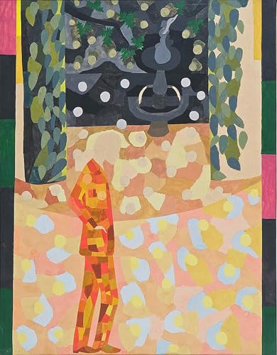 Affiche arts Otto Freundlich Homme devant une fontaine tableau impression toile salon et bureau