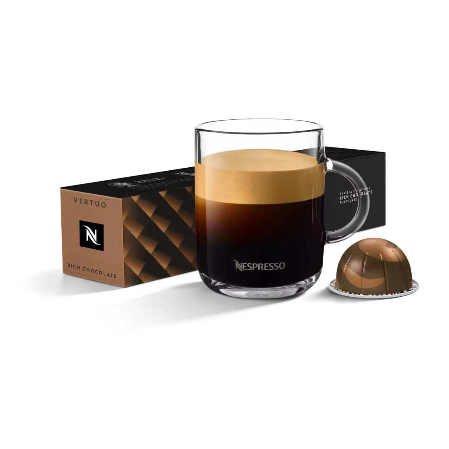 Nespressos Vertuo Barista Creations Rich Chocolate Creamy and chocolatey Flavour 10 pods, 125g (Switzerland) (B0DCB5YRT1) Amazon Price History, Amazon Price Tracker